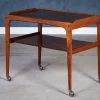 Pamono Rosewood Bar Cart by Edmund Brouer, Denmark, 1970s> Serving Bar Carts & Trolleys