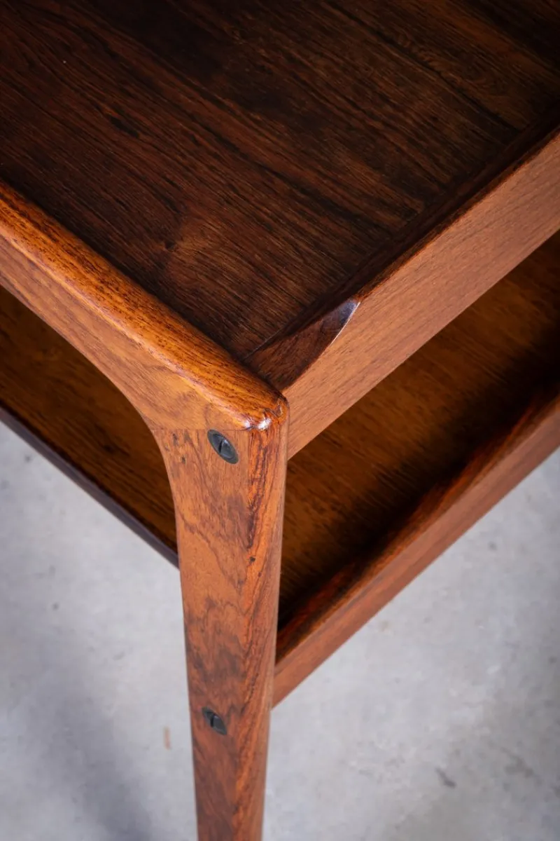 Pamono Rosewood Bar Cart by Edmund Brouer, Denmark, 1970s> Serving Bar Carts & Trolleys