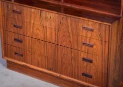 Pamono Rosewood Bookcase with Drawers by Poul Hundevad, Denmark, 1960s><noscript><img width=