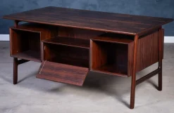 Pamono Rosewood Desk by Gunni Omann for Omann Jun Møbelfabrik, 1960s><noscript><img width=