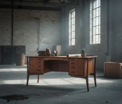 Hot Pamono Rosewood Desk by Svend Åge Madsen for H.P. Hansen, 1960s