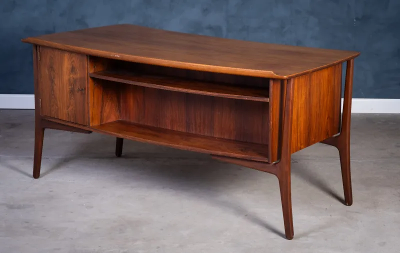 Hot Pamono Rosewood Desk by Svend Åge Madsen for H.P. Hansen, 1960s
