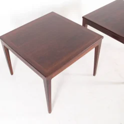 Sale Pamono Rosewood End Tables, 1970s, Set of 2