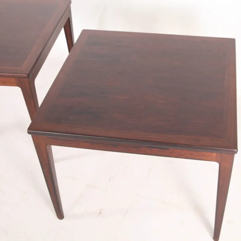 Sale Pamono Rosewood End Tables, 1970s, Set of 2