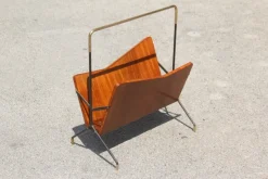 Best Pamono Rosewood Magazine Rack, 1950s