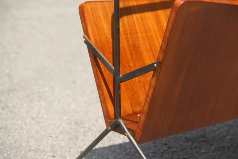 Best Pamono Rosewood Magazine Rack, 1950s