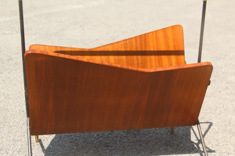 Best Pamono Rosewood Magazine Rack, 1950s