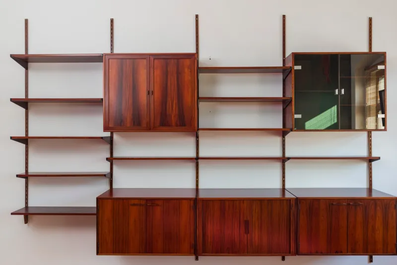 Pamono Rosewood Modular Wall Unit by Kai Kristiansen for FM Møbler, 1960s> Shelves & Wall Units