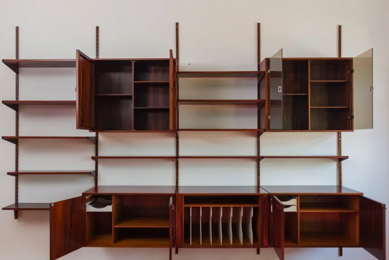 Pamono Rosewood Modular Wall Unit by Kai Kristiansen for FM Møbler, 1960s> Shelves & Wall Units