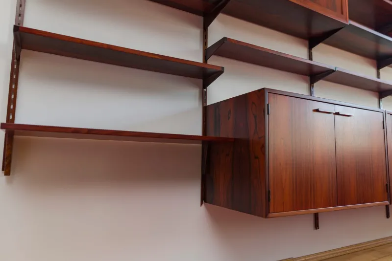 Pamono Rosewood Modular Wall Unit by Kai Kristiansen for FM Møbler, 1960s> Shelves & Wall Units