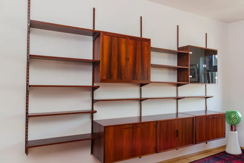 Pamono Rosewood Modular Wall Unit by Kai Kristiansen for FM Møbler, 1960s> Shelves & Wall Units
