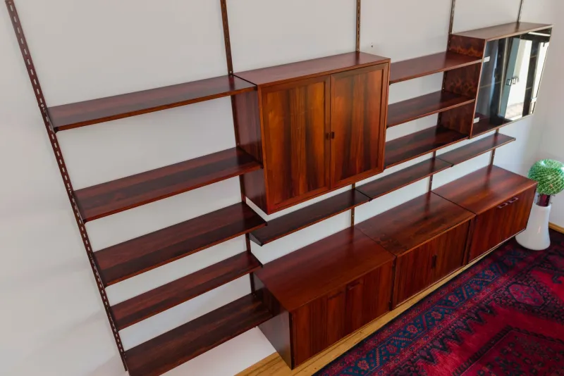 Pamono Rosewood Modular Wall Unit by Kai Kristiansen for FM Møbler, 1960s> Shelves & Wall Units