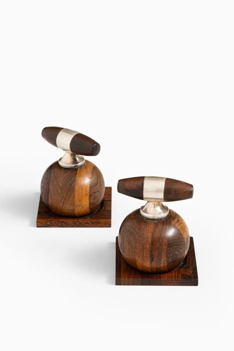 Hot Pamono Rosewood Salt & Pepper Mills by Richard Nissen, 1950s, Set of 2