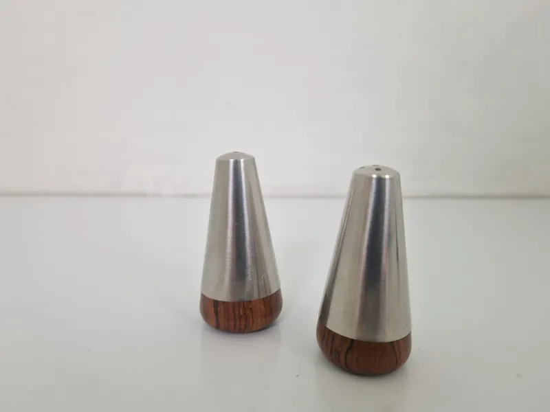 Pamono Rosewood Salt & Pepper Shakers from A&b Lundtofte, 1960s, Set of 2> Salt & Pepper Shakers