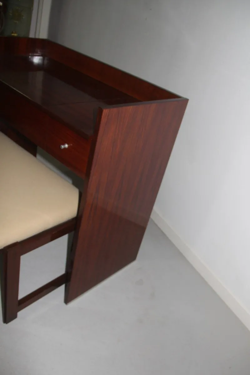 Discount Pamono Rosewood Vanity Desk & Stool from MIM, 1960s, Set of 2
