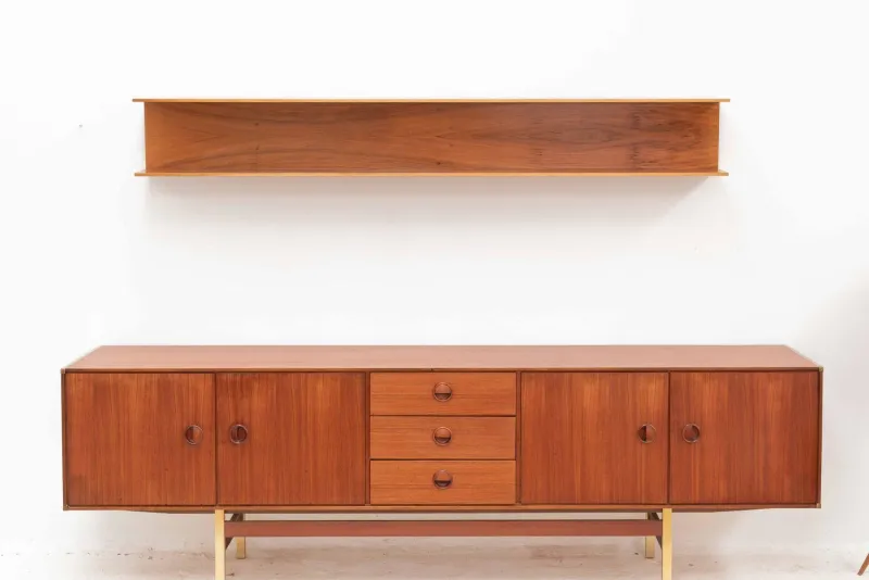 Pamono Rosewood Wall-Mounted Shelf> Shelves & Wall Units
