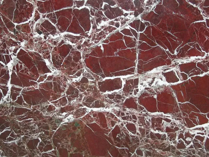 Pamono Rosso Lepanto Marble Square Tissue Box by Royal Bee Design> Trunks, Crates & Baskets