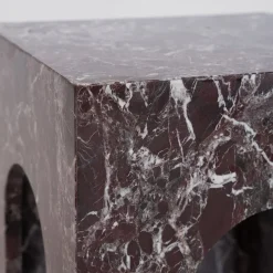 Pamono Rosso Levanto Marble Arch Side Table from Kiwano Concept><noscript><img width=
