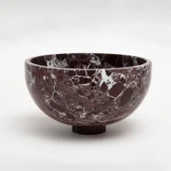 Pamono Rosso Levanto Marble Fruit Bowl from Kiwano Concept> Tabletop|Bowls