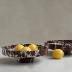 Pamono Rosso Levanto Marble Narrow Bowl from Kiwano Concept> Tabletop|Bowls