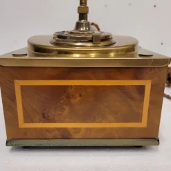 Pamono Rotary Telephone in Marquetry and Gilt Bronze, Italy, 1970s
