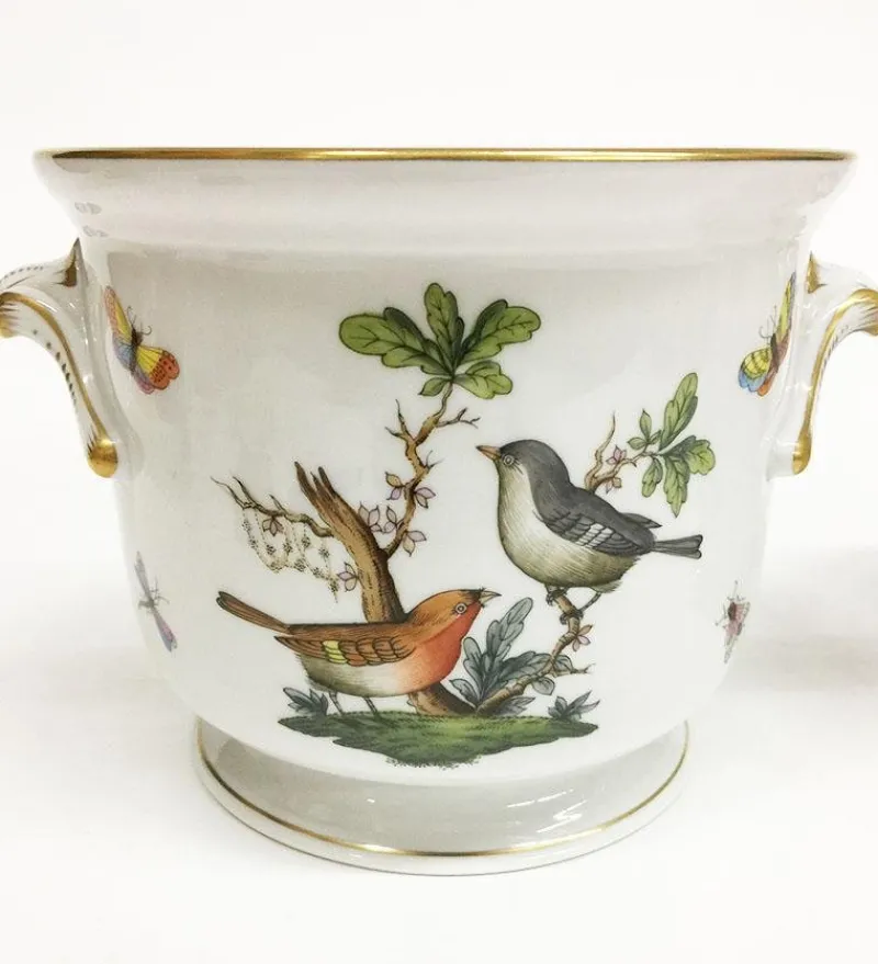 Hot Pamono Rothschild Porcelain Cachepots from Herend, Set of 2