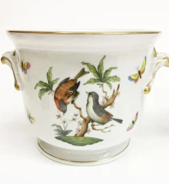 Hot Pamono Rothschild Porcelain Cachepots from Herend, Set of 2