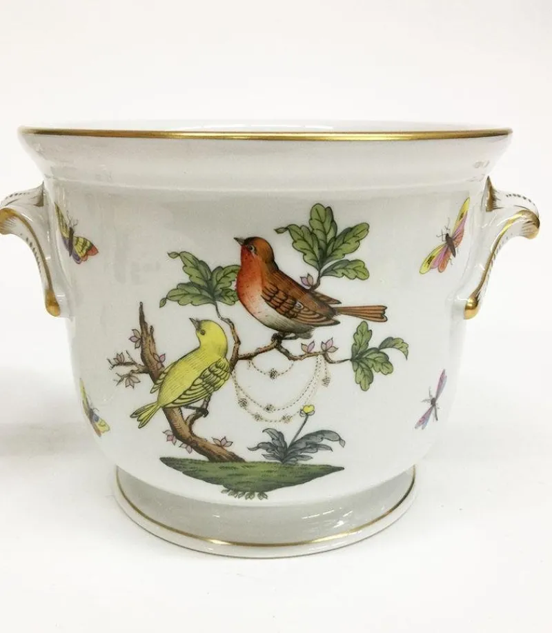 Hot Pamono Rothschild Porcelain Cachepots from Herend, Set of 2