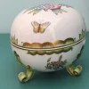 Hot Pamono Round Box with Lid from Herend, 1980s
