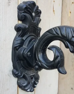 Online Pamono Round Cast Iron and Copper Wall Lantern