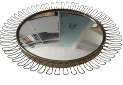 Sale Pamono Round Concave Mirror attributed to Josef Frank, 1950s