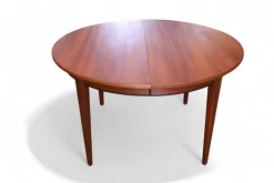 New Pamono Round Dining Table in Teak by Gunni Omann, Denmark, 1960s