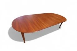 New Pamono Round Dining Table in Teak by Gunni Omann, Denmark, 1960s