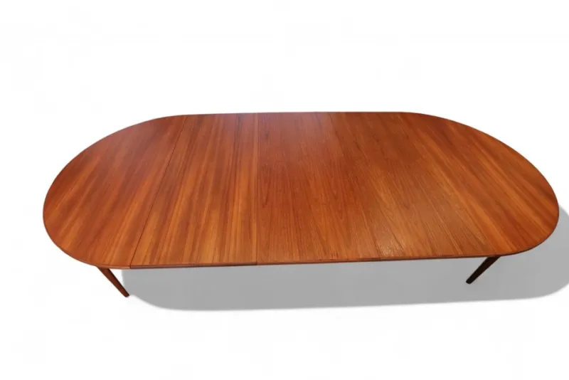 New Pamono Round Dining Table in Teak by Gunni Omann, Denmark, 1960s