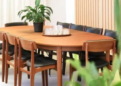 New Pamono Round Dining Table in Teak by Gunni Omann, Denmark, 1960s