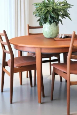 New Pamono Round Dining Table in Teak by Gunni Omann, Denmark, 1960s