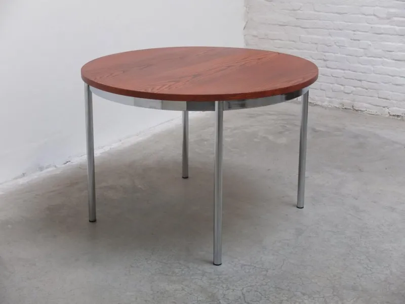 Outlet Pamono Round Dining Table in the style of Alfred Hendrickx, 1960s