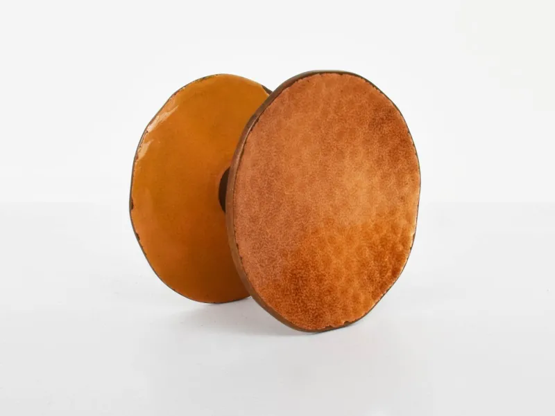 Pamono Round Enameled Door Handle by by Gio Ponti, 1953> Architectural Elements