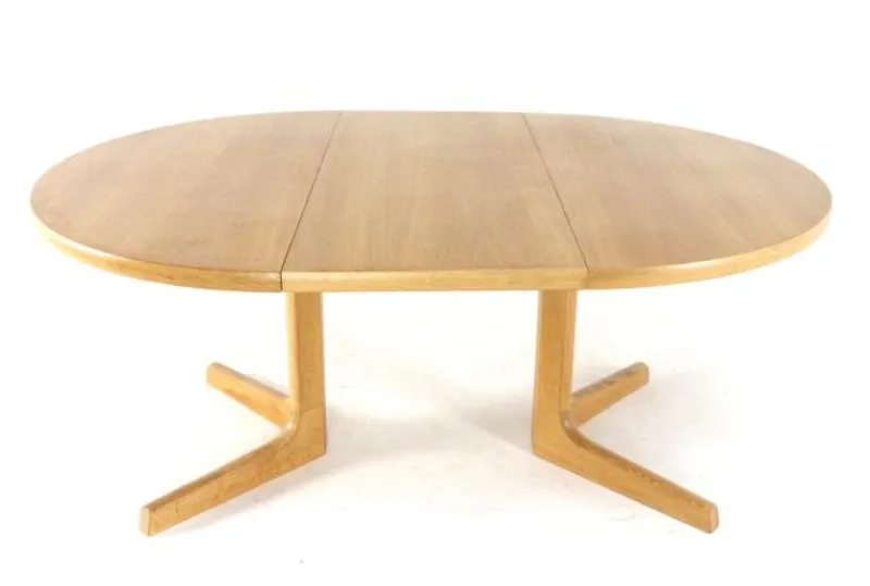 Pamono Round Extendable Oak Nordenskov Dining Table> Dining Tables & Sets