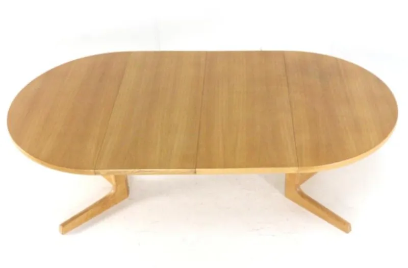 Pamono Round Extendable Oak Nordenskov Dining Table> Dining Tables & Sets