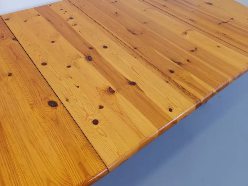 Pamono Round Extendable Pine Table, 1970s> Dining Tables & Sets
