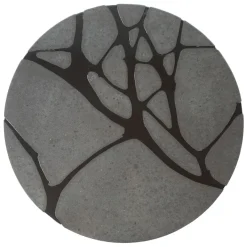 Pamono Round Filodifumo Outdoor Table in Lava Stone and Steel by Riccardo Scibetta & Sonia Giambrone for MYOP> Garden Tables