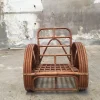 Pamono Round French Bamboo & Rattan Pretzel-Shaped Lounge Chair, 1950s> Garden Seating