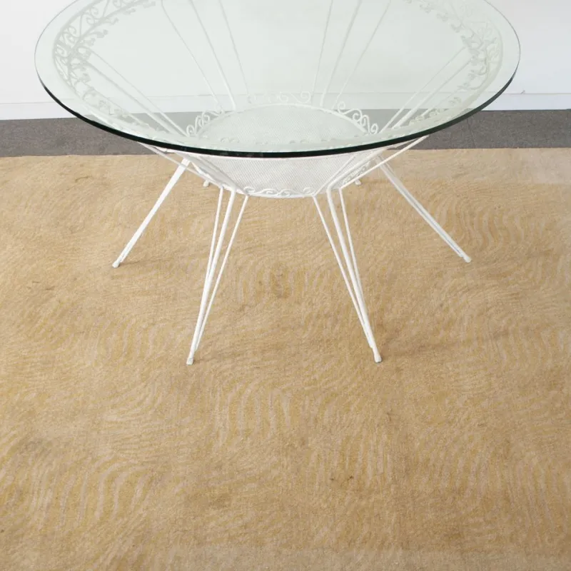 Pamono Round Garden Tea Table in Wrought Iron by Gio Ponti, 1950s> Garden Tables