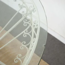 Pamono Round Garden Tea Table in Wrought Iron by Gio Ponti, 1950s><noscript><img width=