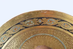 Pamono Round Icon of the Holy Apostle John the Theologian, 19th Century, Tempera & Gold Leaf on Wood