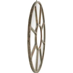 Pamono Round Industrial Metal Mirror> Mirrors