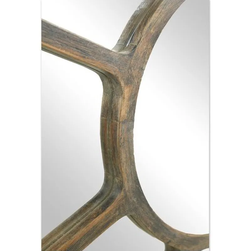Pamono Round Industrial Metal Mirror> Mirrors