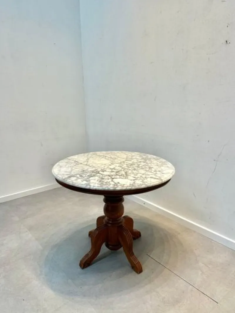 Best Pamono Round Marble Pedestal Table