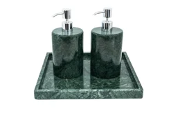 Pamono Round Soap Dispenser in Green Marble><noscript><img width=